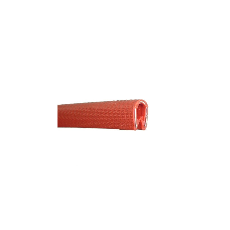 BURLETE PVC ROJO ALMA METALICA (1MT)
