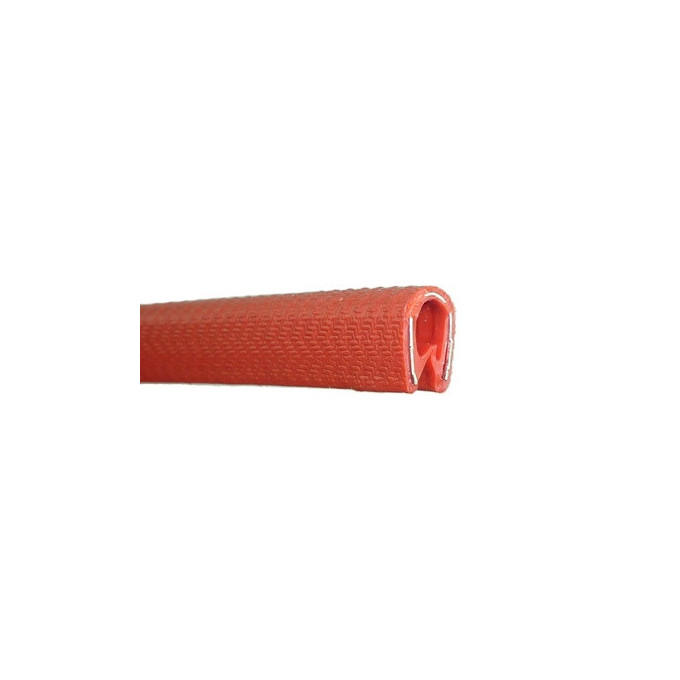 BURLETE PVC ROJO ALMA METALICA (1MT)
