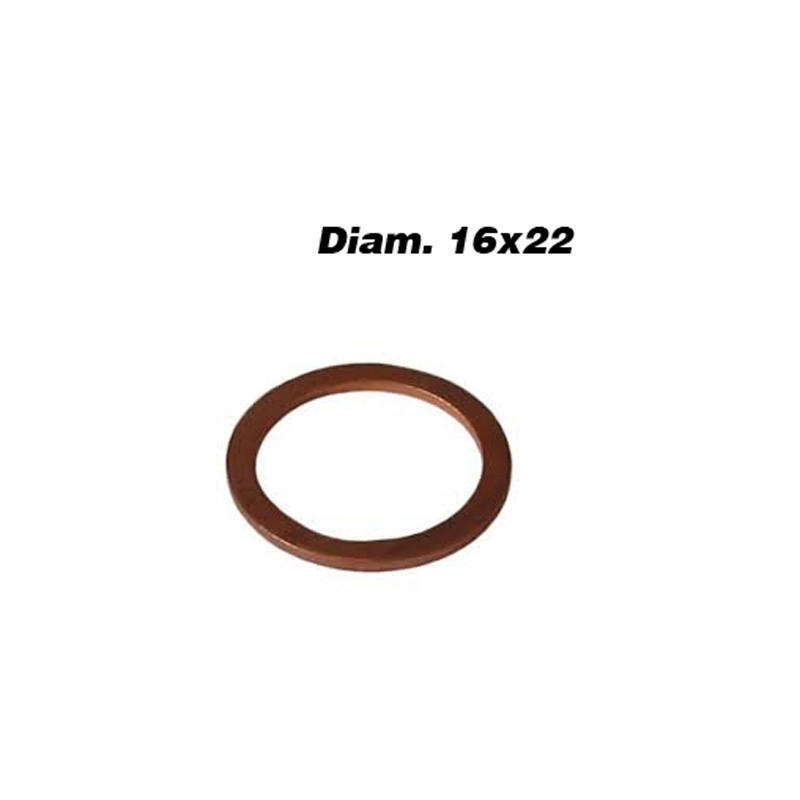 ARANDELA COBRE 16X22