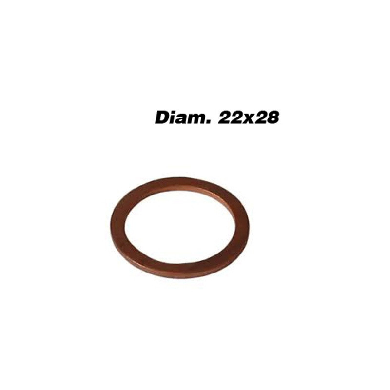 ARANDELA COBRE 22X28