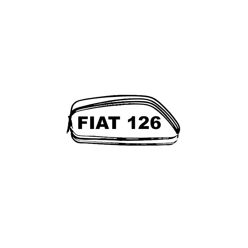 CEJILLAS PUERTA FIAT 126 (NEGRA)