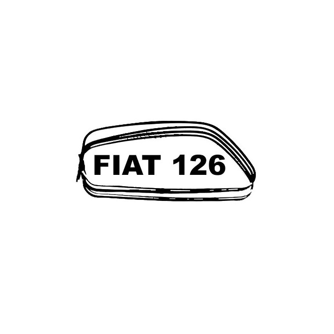 CEJILLAS PUERTA FIAT 126 (NEGRA)