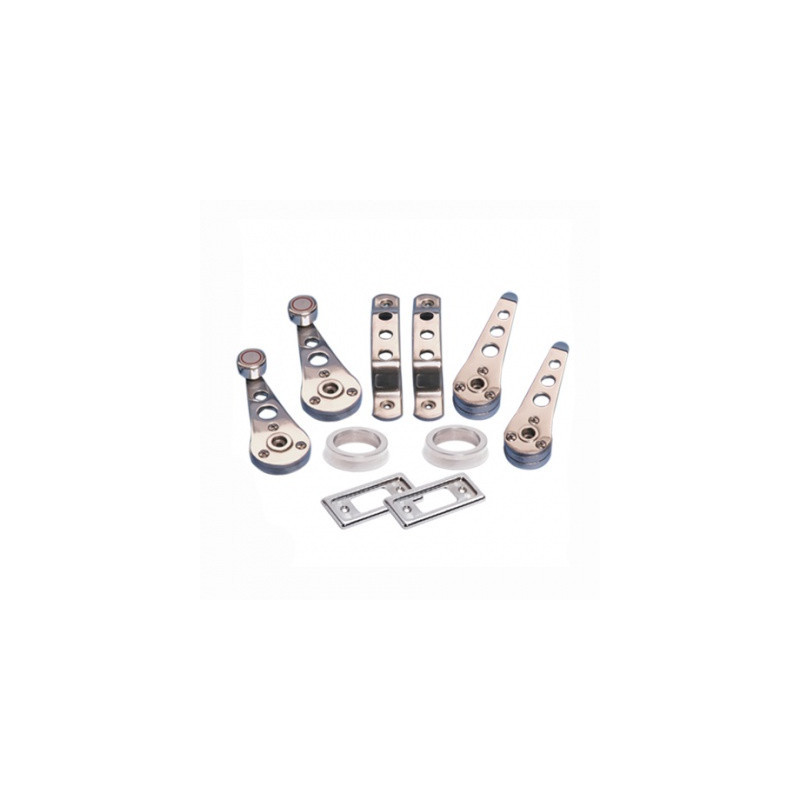KIT 10 PIEZAS MANETA INTERIOR MINI ALUMINIO PULIDO