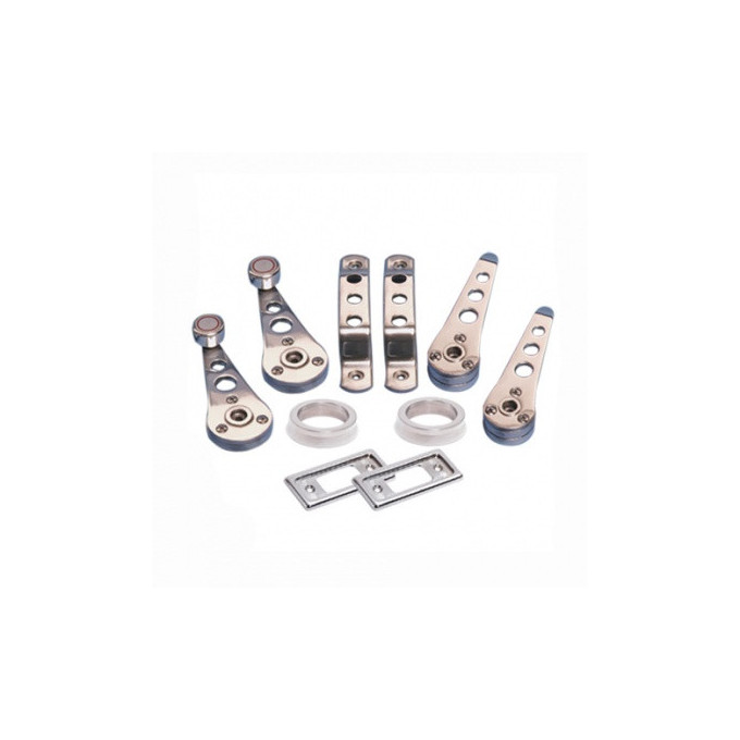 KIT 10 PIEZAS MANETA INTERIOR MINI ALUMINIO PULIDO