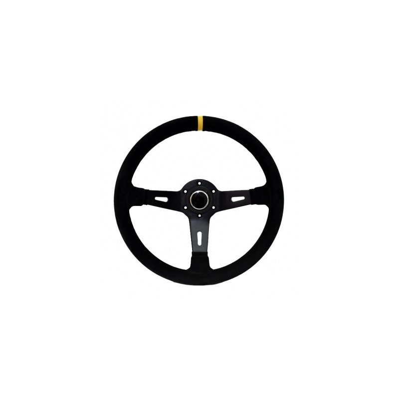 VOLANTE NEGRO RACING 330MM OFFSET 65MM
