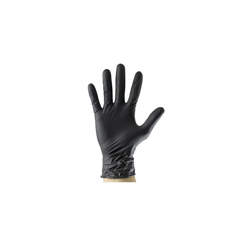 GUANTE DE NITRILO NEGRO XL (100 UDS)