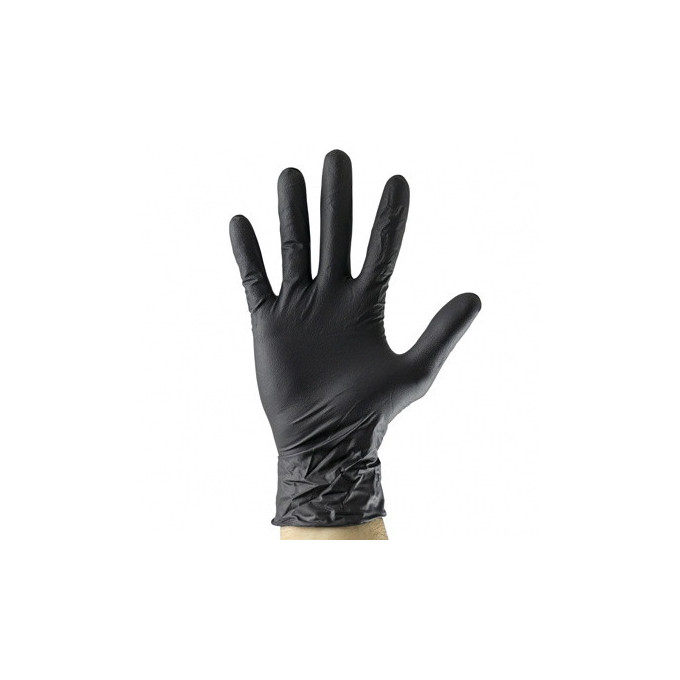 GUANTE DE NITRILO NEGRO XL (100 UDS)