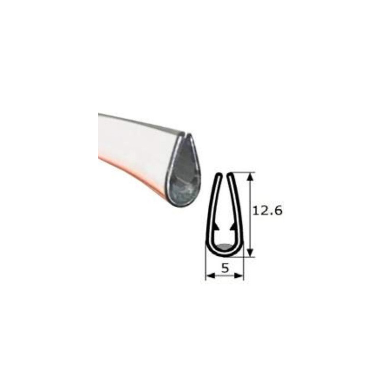BURLETE PVC CROMADO ADHESIVO 12 (X MTS)