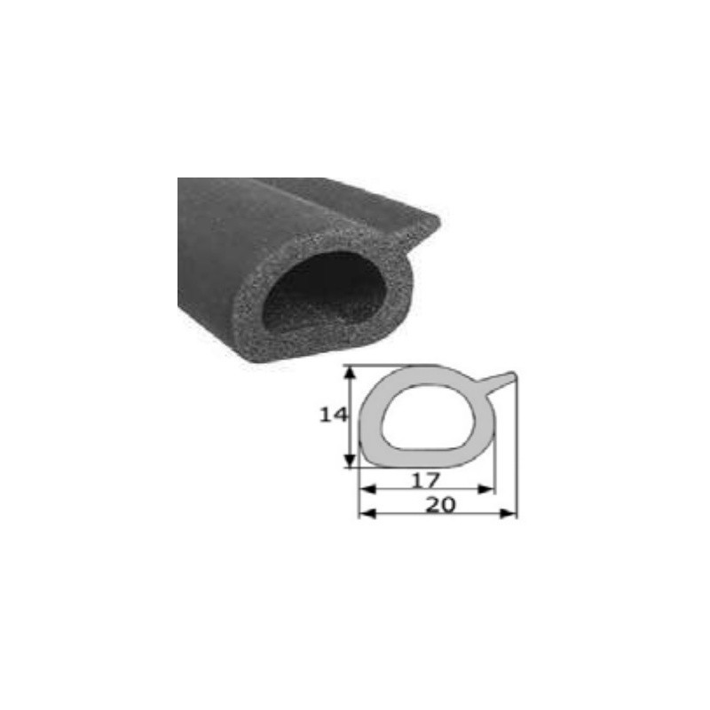 PERFIL CONTORNO PUERTA R4 CIRCULAR HUECO (X MTS)