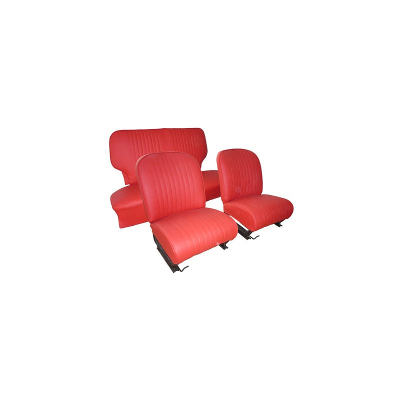 TAPIZADO ASIENTOS ROJO SEAT FIAT 600