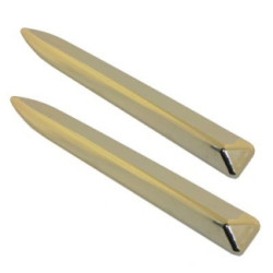 BIGOTES PLASTICO CROMADO (2 UND.)