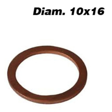 ARANDELA COBRE 10X16