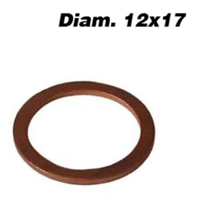 ARANDELA COBRE 12X17