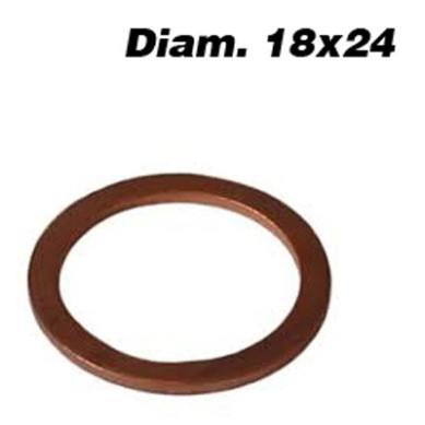 ARANDELA COBRE 18X24