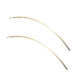 JUEGO DOS MOLDURAS ALUMINIO ALETAS TRASERAS CITROEN 2CV