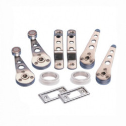 KIT 10 PIEZAS MANETA INTERIOR MINI ALUMINIO PULIDO