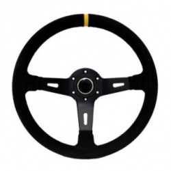VOLANTE NEGRO RACING 330MM OFFSET 65MM