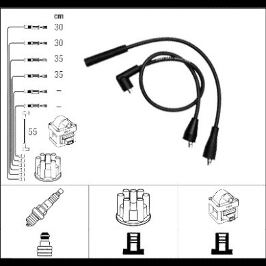 CABLES DE BUJIAS RENAULT 4