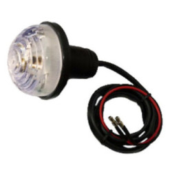 PILOTO INTERMITENTE MINI BLANCO EN PLASTICO (DOS HILOS)