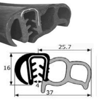 PERFIL CONTORNO PUERTAS 26 (1 MT)