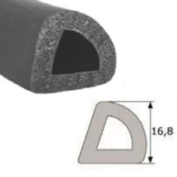 PERFIL CONTORNO PUERTA R4 TRIANGULAR HUECO (X MTS)