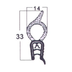 PERFIL CONTORNO MALETERO (1 MT)