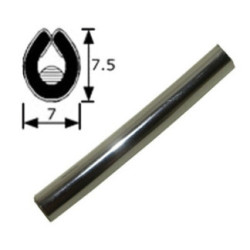 BURLETE PVC CROMADO ADHESIVO (1 MT.)