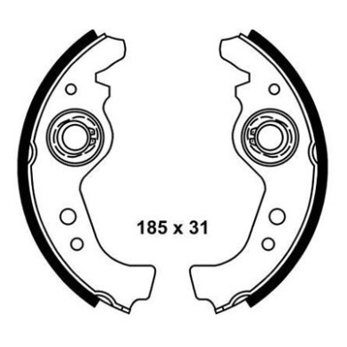 ZAPATAS FRENO 185 E