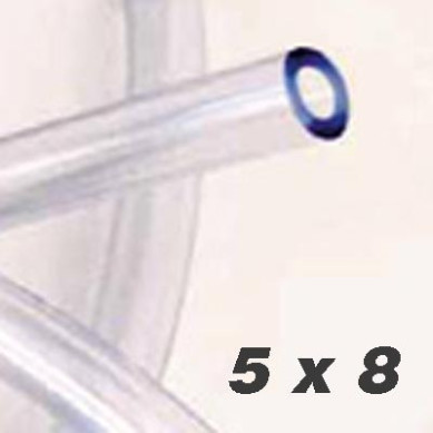 TUBO DE PVC TRANSPARENTE 5X8