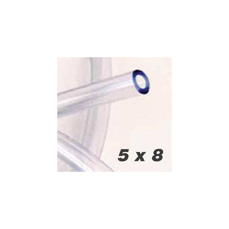 TUBO DE PVC TRANSPARENTE 5X8