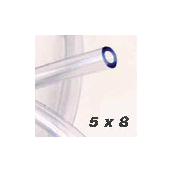 TUBO DE PVC TRANSPARENTE 5X8